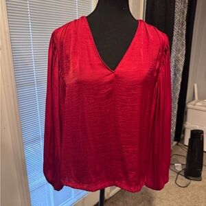 Naked Zebra Vibrant Red Blouse